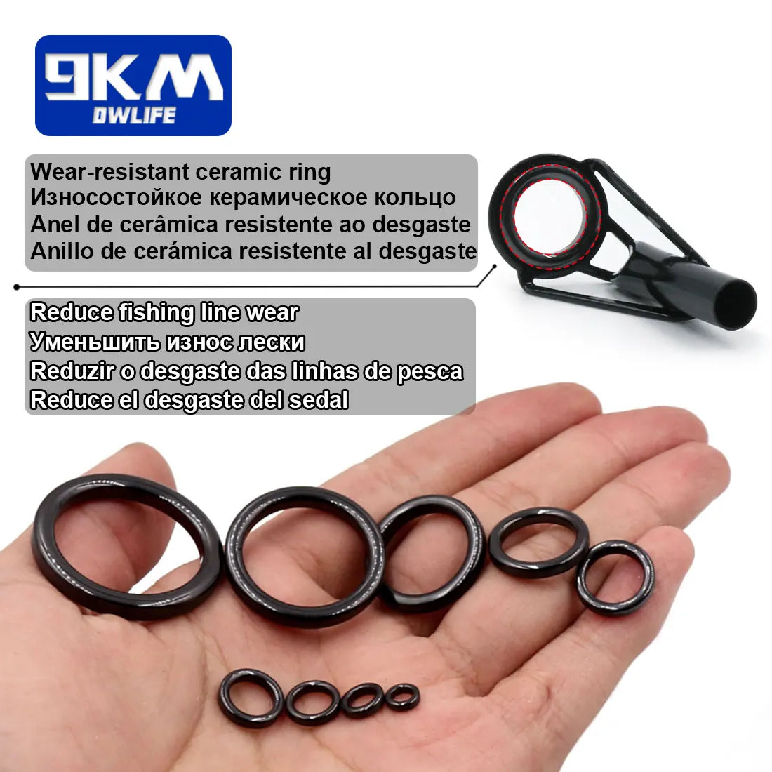 Fishing Rod Guide Tip Repair Kit Set 24~230Pcs Rod Building Guide Stainless Steel Ceramic Ring Saltwater Freshwater Fishing Box