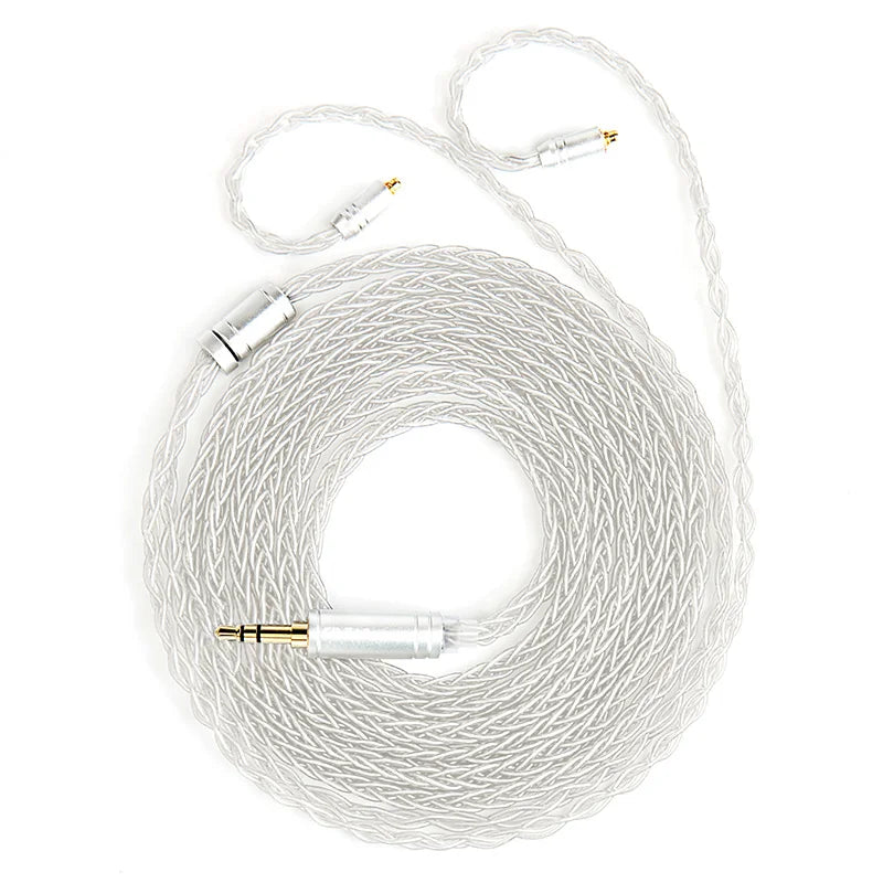 KBEAR ST12plus Earphone Cable 2m 8 Core 4N OFC Silver-plated Upgraded Cable 3.5/4.4mm MMCX/0.78mm 2Pin for CCZ KB03 KS1