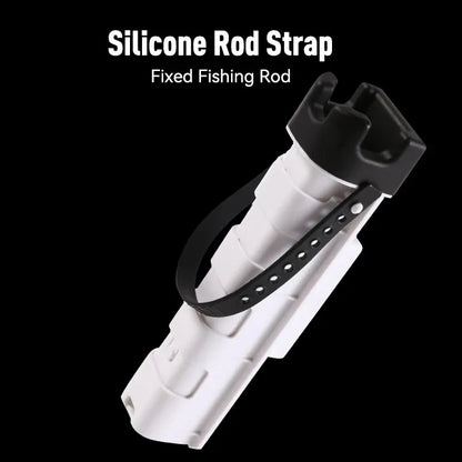 Fishing Rod Holder Fishing Cooler Box Tackle Box Box Barrel Holder Detachable Rod Bracket Adjustable Pole Tube Stand Snap Design