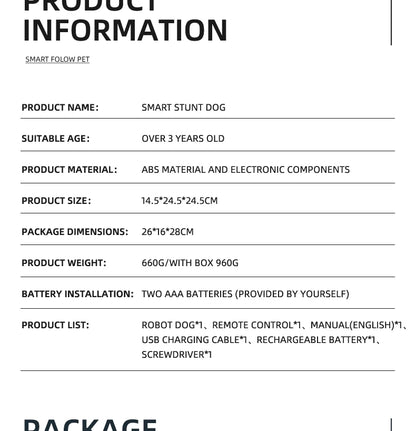 Intelligent Remote Control Robot Dog Electronic Stunt Voice Command Programmable Touch-sense Music Song Children's Toys for Boys