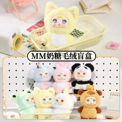 New Cute Milk Candy Keychain Mysterious Blind Box Car Key Decoration Backpack Pendant gift Doll A Birthday Present Blind Box