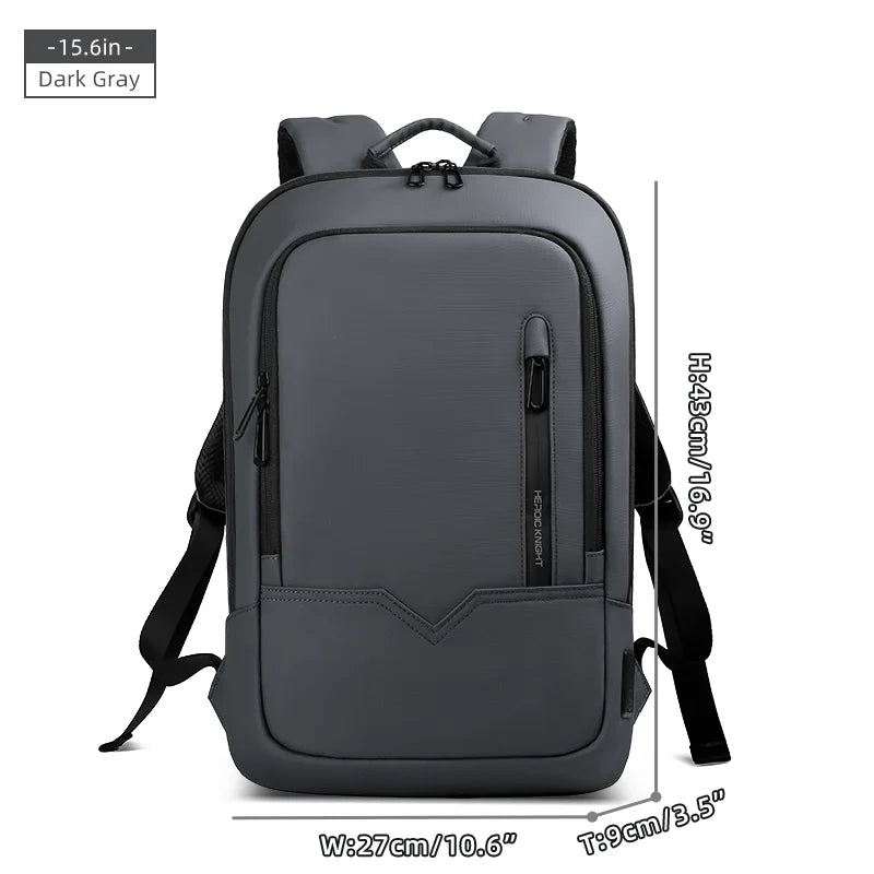 Heroic Knight Men's Daily Laptop Backpack Lightweight Minimalist Commute Office Daypack Women Waterproof Business Trip Schoolbag