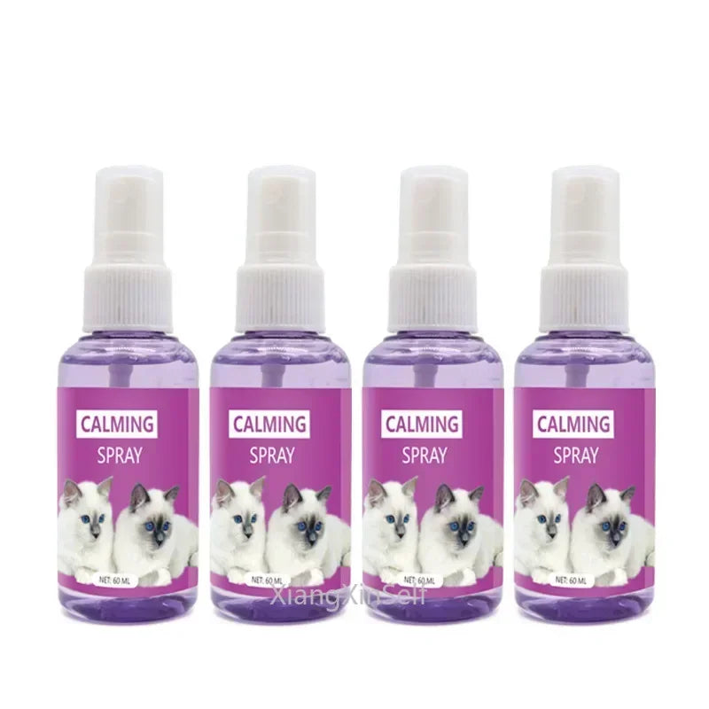 60ml Calming Spray Feline Anti Stress Pheromone Emotional Soothing Spray Health Cleaning Supplies for Cats