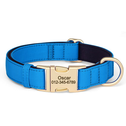 8 Colors Nylon Dog Collar Personalized Dog Collars Colorful Custom Pet ID Collars Necklace Breathable for Small Medium Dogs Pug