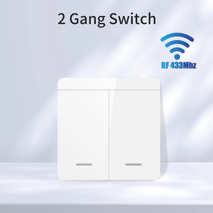 Tuya Smart WiFi Switch For Lighting RF 433MHz Wireless Switch Smart Life APP Voice Control Work With Alexa Google Home Alice