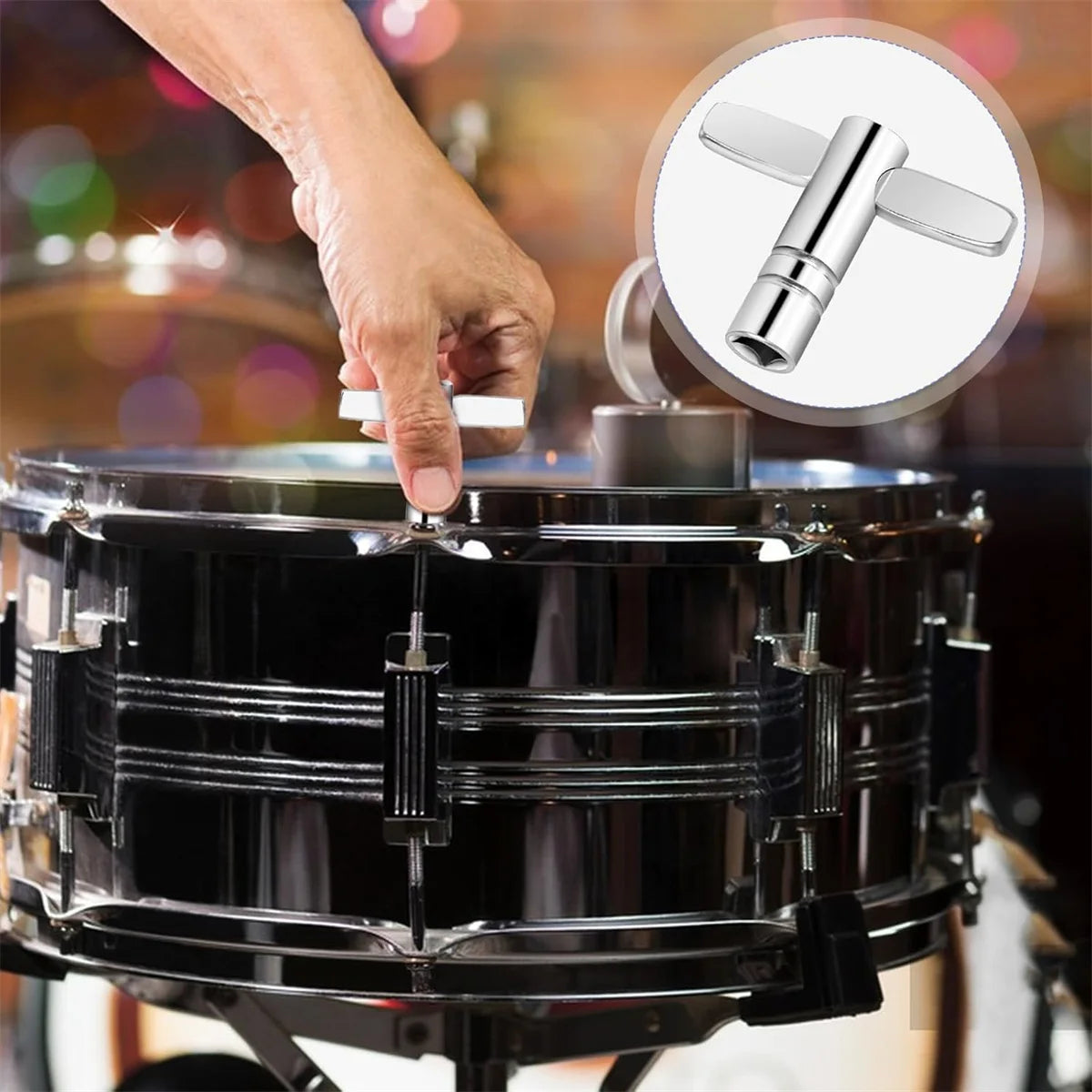 1PCS 5.5mm Universal Metal Standard Drum Keys – Durable Tuning Tool for Drummers, Essential Percussion Replacement Accessories