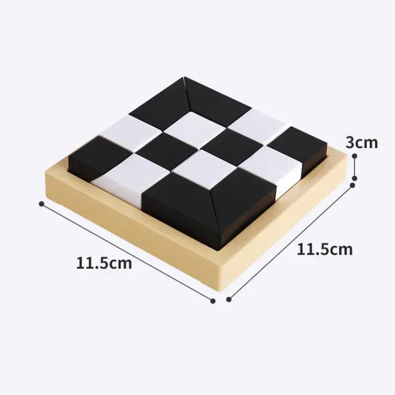 120/370 Level Black White Hidden Building Block Intelligent Puzzle Toys Puzzle Interactive Tabletop Game