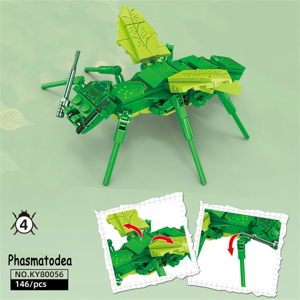 Mosquito Insects Building Blocks Toys Set - Long-Lasting Play for Kids, Great Collectible Models Orchid Mantis Redviidae & More