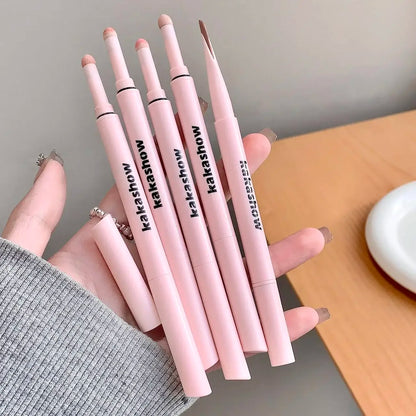 2 In 1 Glitter Matte Aegyosal Pen Brightening Highlight & Shadow Stick Dual End Eye Makeup Lying Silkworm Eyeliner Gel Pencil