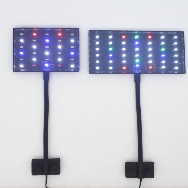 USB Aquarium LED Light Full Spectrum Aquatic Plant Grow Lamp Fish Tank Adjustable Brightness Dimmable Timed 360° Rotatable Light