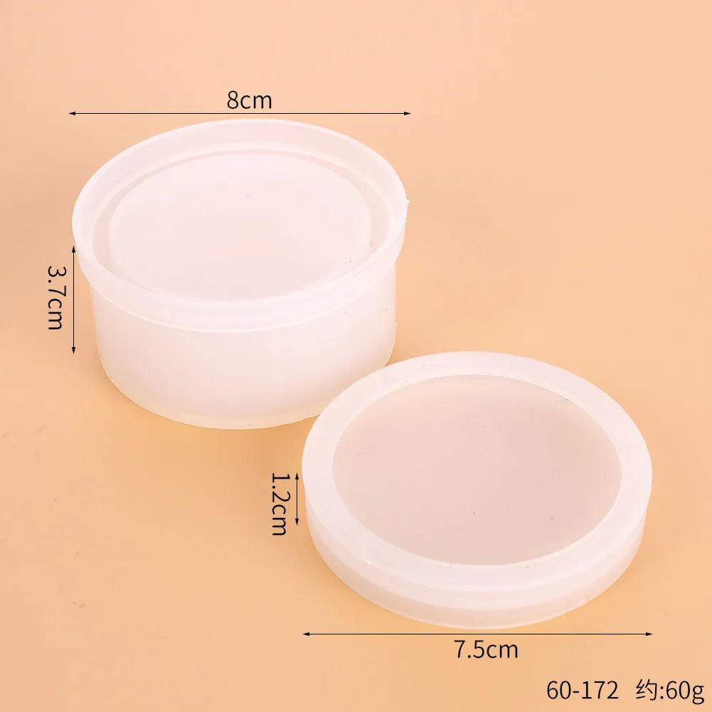 DIY Silicone Jewelry Box Mold Heart Hexagon Flower Storage Boxs Molds with Lid Epoxy Resin Mould Casting Crafting Macking Tool