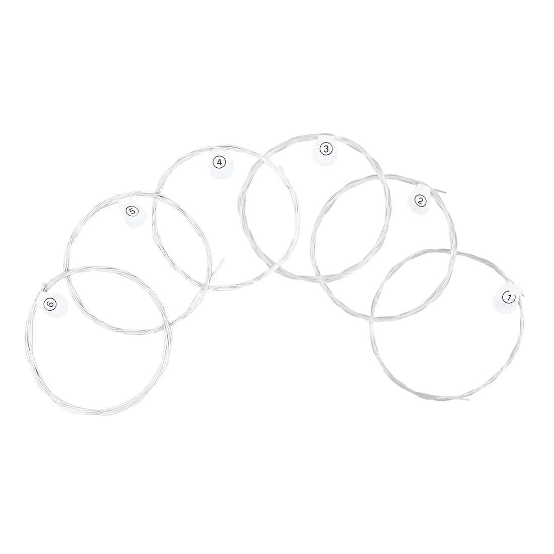 6 Pcs Strings Classical Guitar Strings Black Clear Nylon Guitarra Strings Sliver Plated Copper Wound String Guitar Accessories