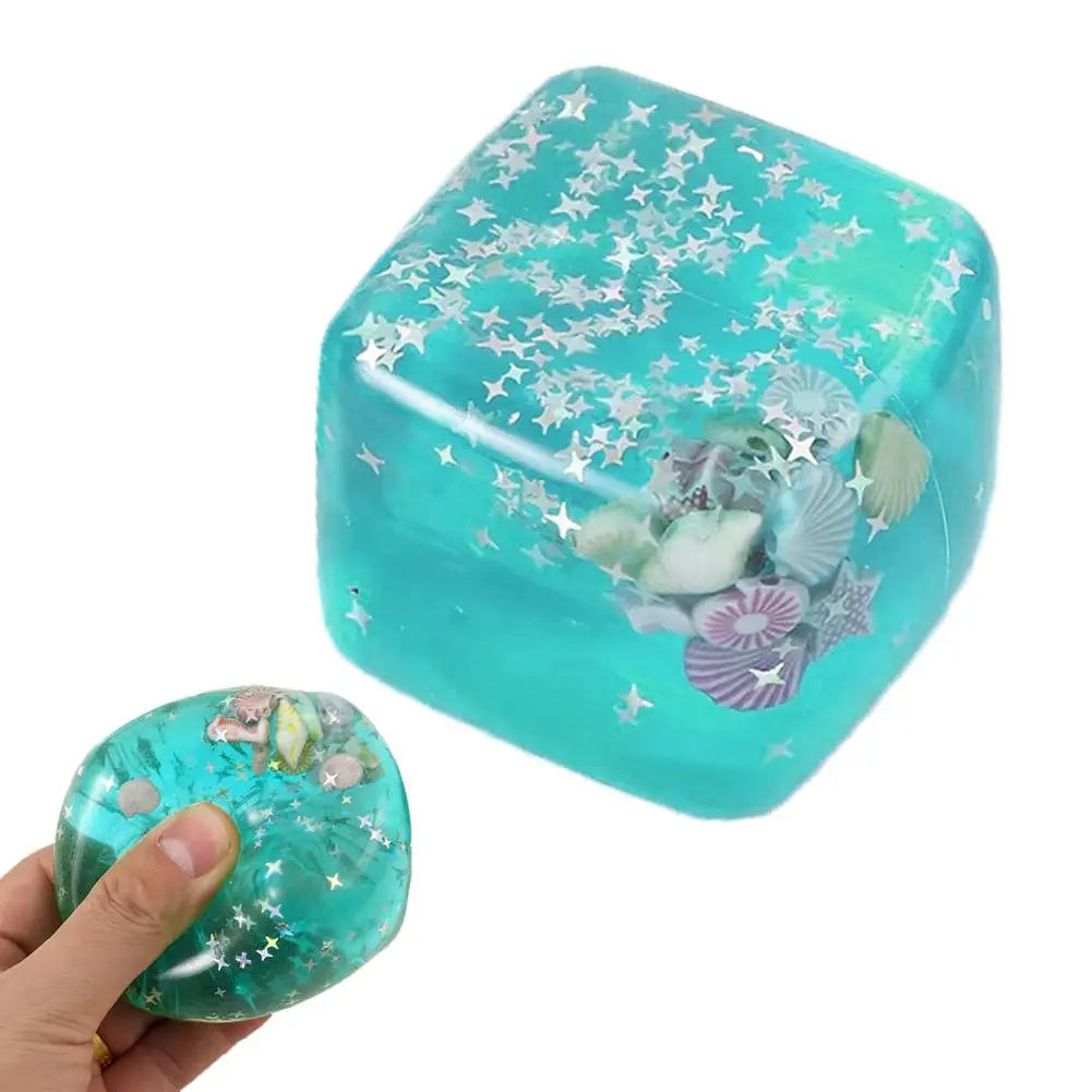 Upgrade Squishy Ocean Blocks Stress Balls Autism Sensory Toys Stress Anxiety Relief Fidget Toys Maltose Water Ball Gifts Bulk