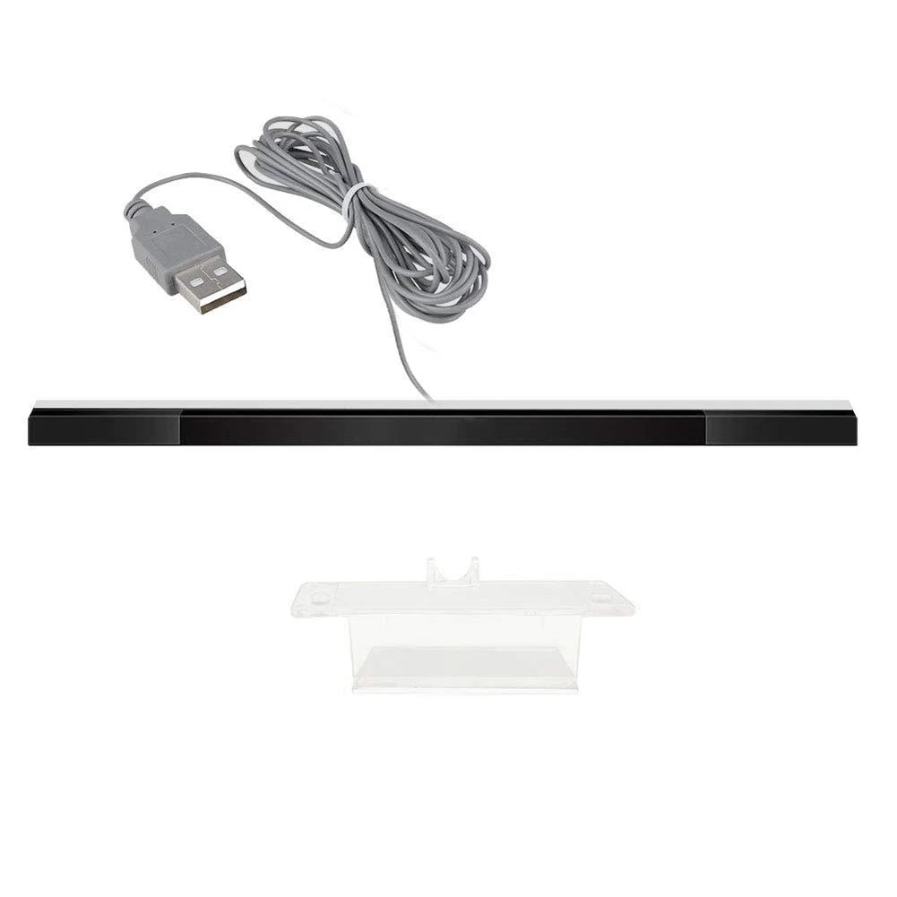 Wired Motion Sensor Receiver with Extension Cord Wired USB Infrared Ray Sensor Receiver IR Signal Ray for Nintendo Wii/Wii U