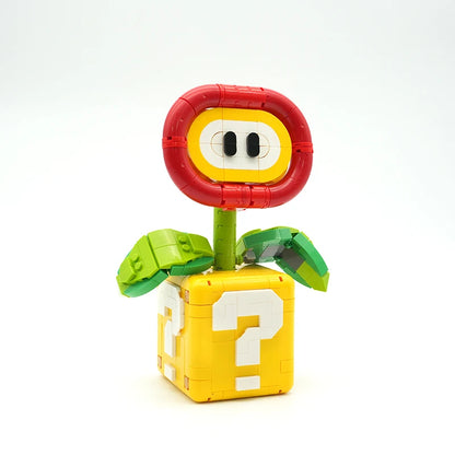 New Creative Flame Flower Building Blocks MOC DIY Potted Plant Model Desktop Decor Birthday Christmas Gifts Carnivorous Plant