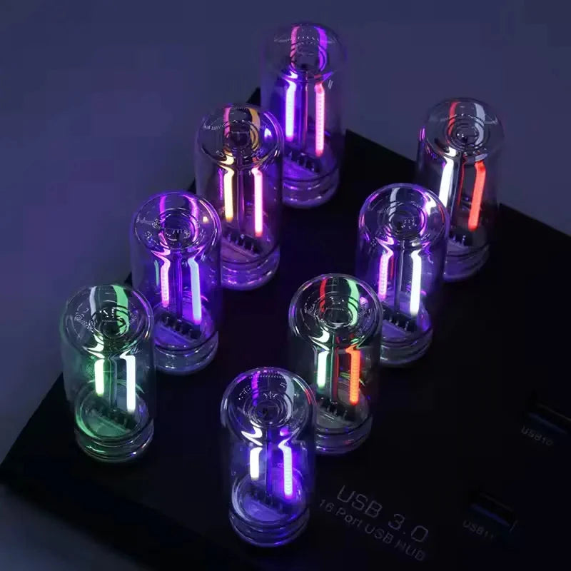 Portable USB Touch Night Light Plug and Play LED Incandescent Filament Lighting Decorative Ambient Lamp for Car Bedroom Camping
