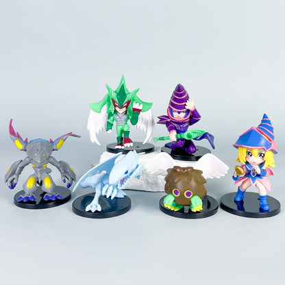 6pcs/set Yu-Gi-Oh! Duel Monsters Collection Model Anime Figure Doll Toys