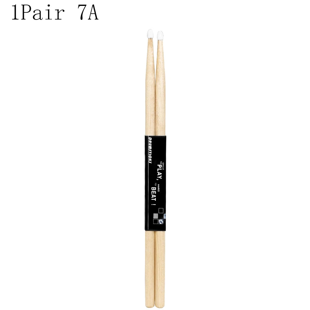 IRIN 1/5/10 Pairs 5A/7A Premium Maple Drumsticks Mallets Ideal for All Ages Durable Practice Drum Sticks for Jazz and Percussion