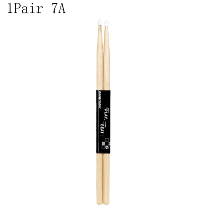 IRIN 1/5/10 Pairs 5A/7A Premium Maple Drumsticks Mallets Ideal for All Ages Durable Practice Drum Sticks for Jazz and Percussion