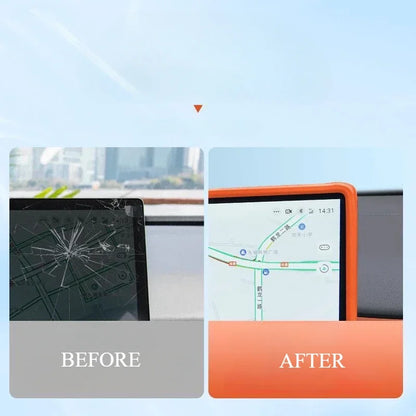 For Changan Deepal S07 S7 2024 Car Central Control Navigation Screen Display Protective Cover Silicone Frame Auto Accessories