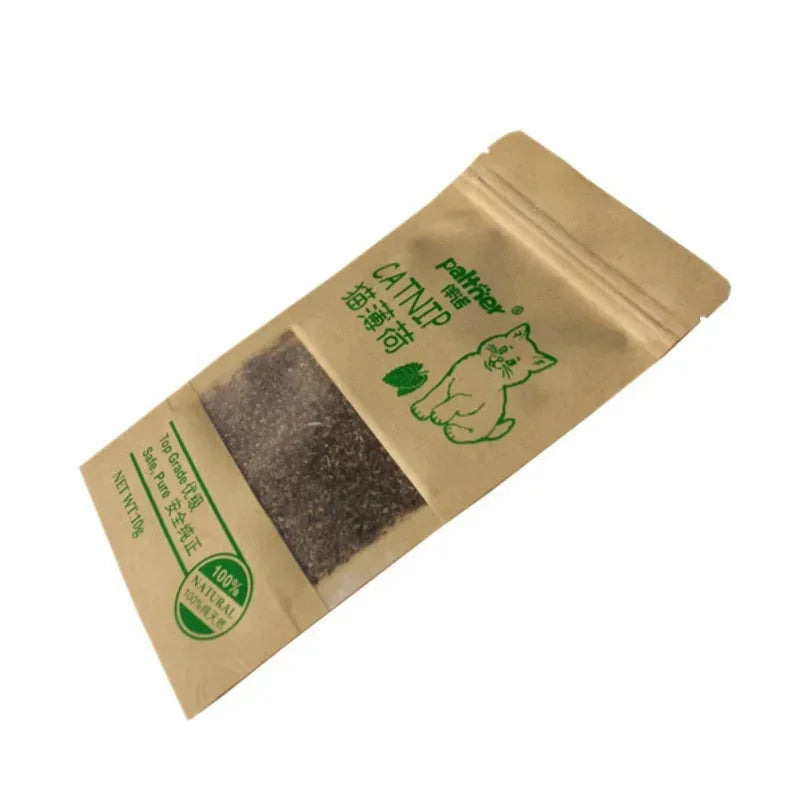 Natural Premium Catnip Cattle Grass Interactive Cat Non-toxic 10g Menthol Flavor Funny Cat Supplies Keep Pet Health Cat Toy