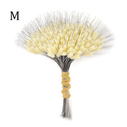300Pcs Silicone Space Bean Oval Stopper Bobber Profession Fishing Float Resistance Anti-Strand Fish Line Fishing Gear