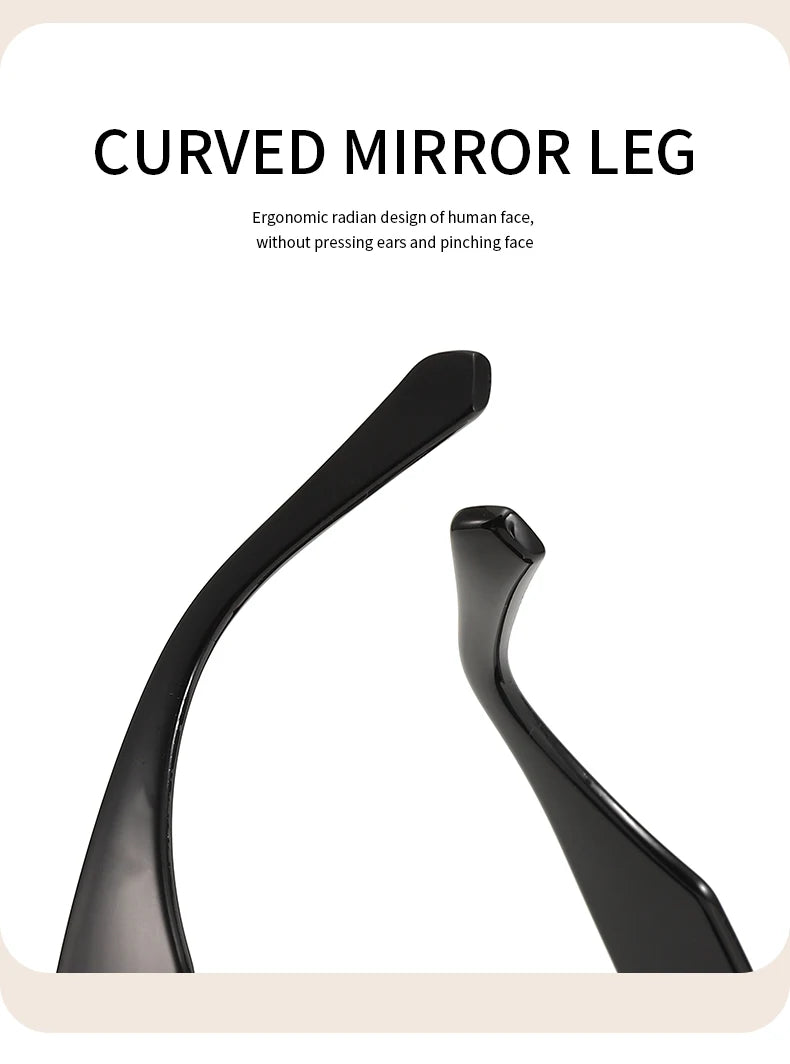 1 pair of square small frame printed fashion women's sunglasses sunglasses outdoor model posing glasses