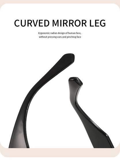 1 pair of square small frame printed fashion women's sunglasses sunglasses outdoor model posing glasses