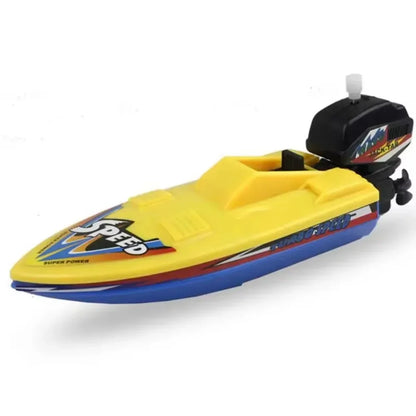 1pc Speed Boat Clockwork Toys Ship Wind Up Float In Water Kid Toys Classic Bathtub Shower Bath Toy for Children‘s Gift Boy Toys