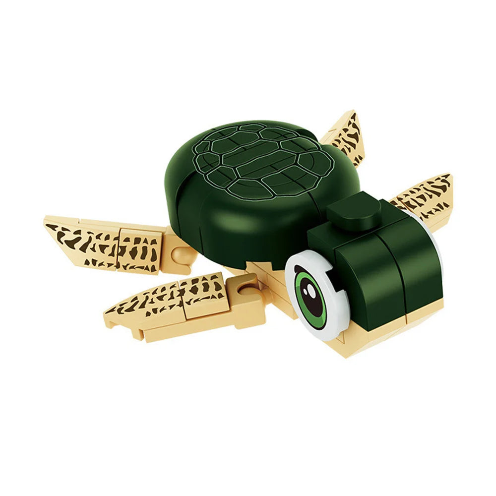 City Farm Vegetable Garden Cute Animals Insect Dragonfly Spider Mantis Centipede Grasshopper Honeybee Building Block Bricks Toy