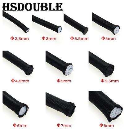 10 Meters Strong Elastic Rope Bungee Shock Cord Stretch String for DIY Jewelry Making Outdoor Project Tent Kayak Boat Backage