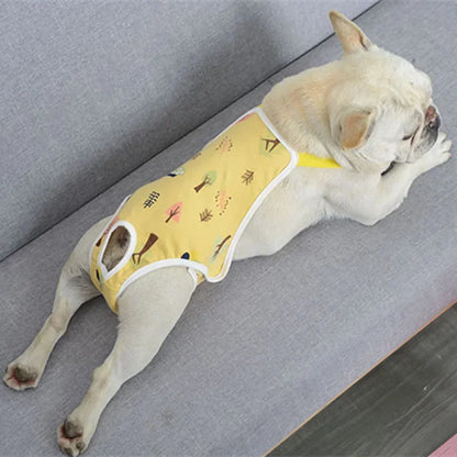Adjustable French Bulldog Pet Shoulder Strap Physiological Pants Washable Female Dog Underwear Safety Trousers mascotas Shorts