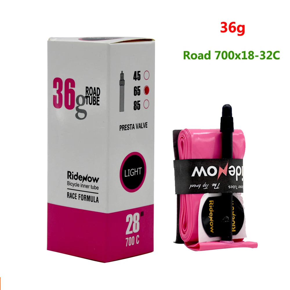 RideNow TPU Bike Inner Tube 700C 700x18 23 25 28 32 35 37 40 47C Road Bicycle Tire MTB Bike Camera 29x1.5 1.75 1.9 Pneu Aro