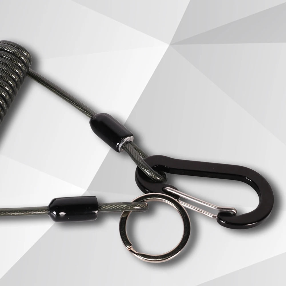 Fishing Missed Rope Anti-lost Spiral Spring Lure Pliers Lanyard Wire Spring Rope Prevent Rod Drop Lose Tool