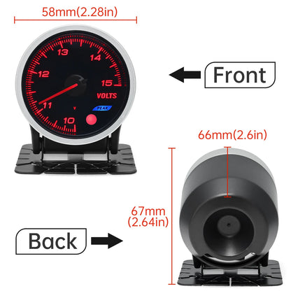 Universal Auto 12V 52mm 8 Color Racing Car Oil Pressure Water Oil Temp EGT Exhaust Temp Turbo Boost Tachometer Gauge Meter