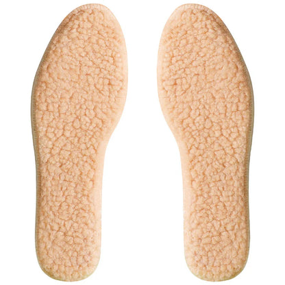 Adjustable Warm Insoles with Fleece and Thickened Lambskin Comfortable Cashmere and Cotton Insoles Snow Boots