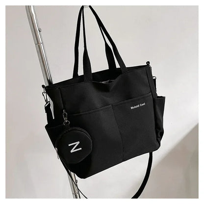 Large capacity Korean version crossbody bag suitable for both male and female college students travel shoulder bag commuting bag