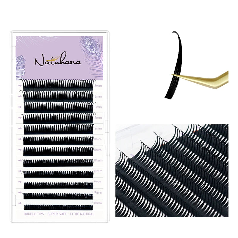 Wet Lashes Cosplay Eyelash Extensions 0.07mm Mink Spikes Lashes Manga Wispy Premade Russian A Shape Natural Eyelashes