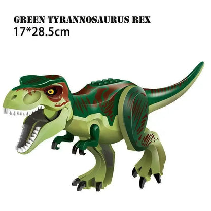 Jurassic World Brutal Raptor Building Blocks Dinosaur Model Tyrannosaurus Indominus T-Rex Assemble Educational Toy For Kids Gift