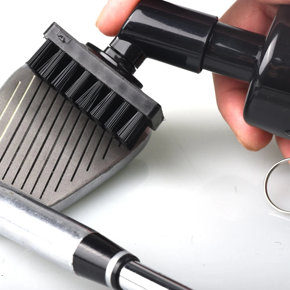 Kaiersn Golf Club Cleaner Groove Tube Golf Brush Golf Club Brush With Leakproof Reservoir Tube Squeeze Bottle for Easy Cleaning