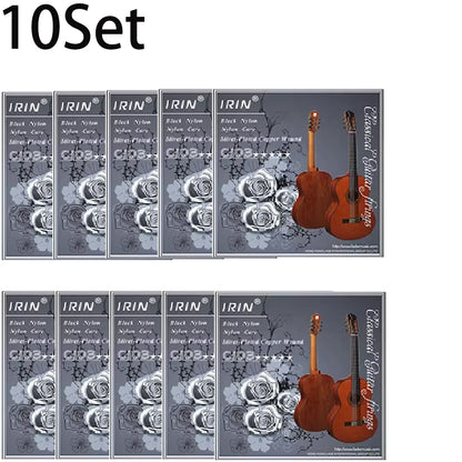 6 Pcs Strings Classical Guitar Strings Black Clear Nylon Guitarra Strings Sliver Plated Copper Wound String Guitar Accessories