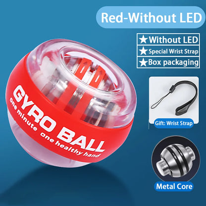 Wrist Power Hand Ball Auto-Start Grip Ball Strengthener Gyroscopic Arm Gyro Hand Ball Home Fitness Forearm Exerciser
