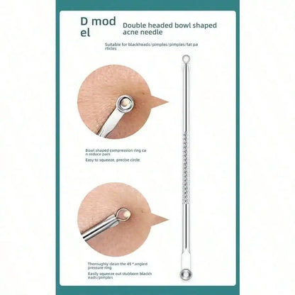 1/3/8PCS stainless steel blackhead removal tool kit, blackhead clip, tweezers, beauty face blackhead remover, acne needle tool