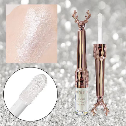 Liquid Eyeshadow & Eyeliner, Waterproof Long‑Lasting, Pearl Glitter Portable Women Eye Makeup, Christmas Halloween Gift