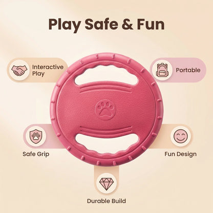 EVA Flying Disc Dog Training Toy Puppy Outdoor Interactive Game Playing Supplies Pet Chewing Flying Saucer Floating Water Toy