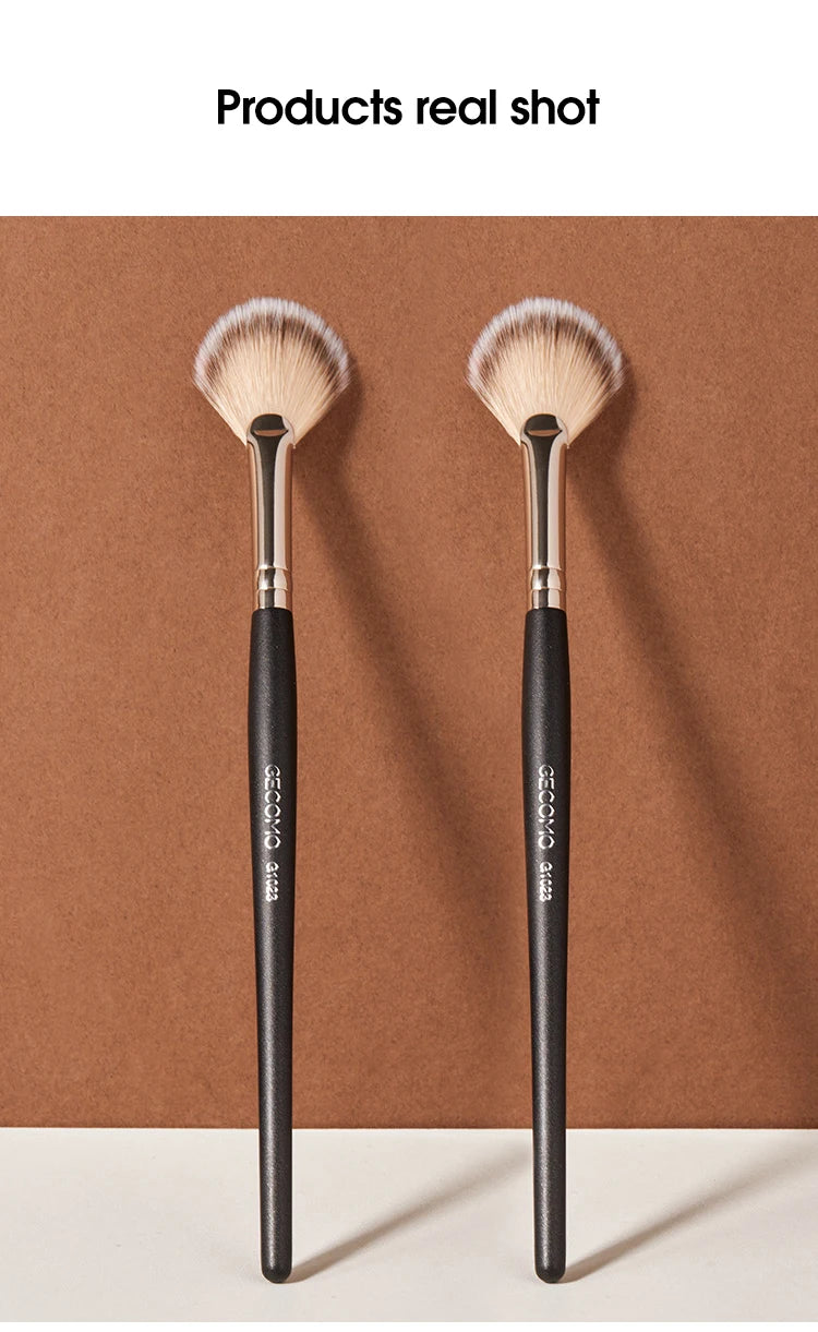 Powder blusher high gloss brush, soft hair, no powder, easy to apply makeup, novice powder blusher makeup brush, beauty tool
