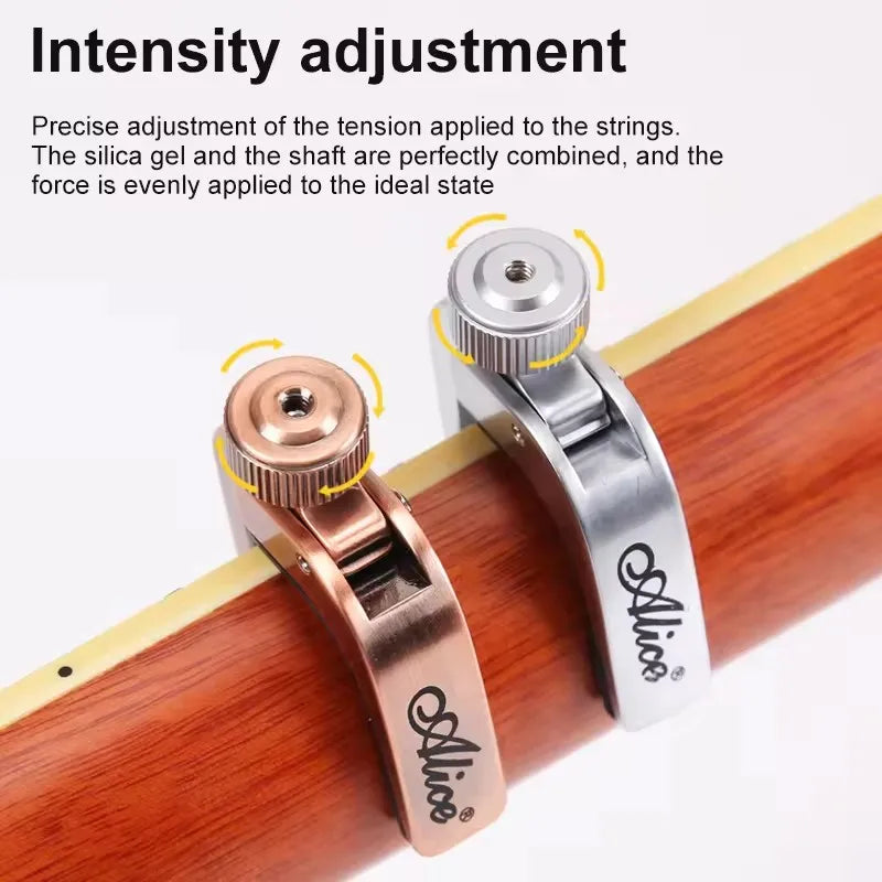 Alice Guitar Capo Adjustable Roller Metal Perfect Quick Change Tune for Electric Acoustic Guitar, Bass, Violin, and Ukulele