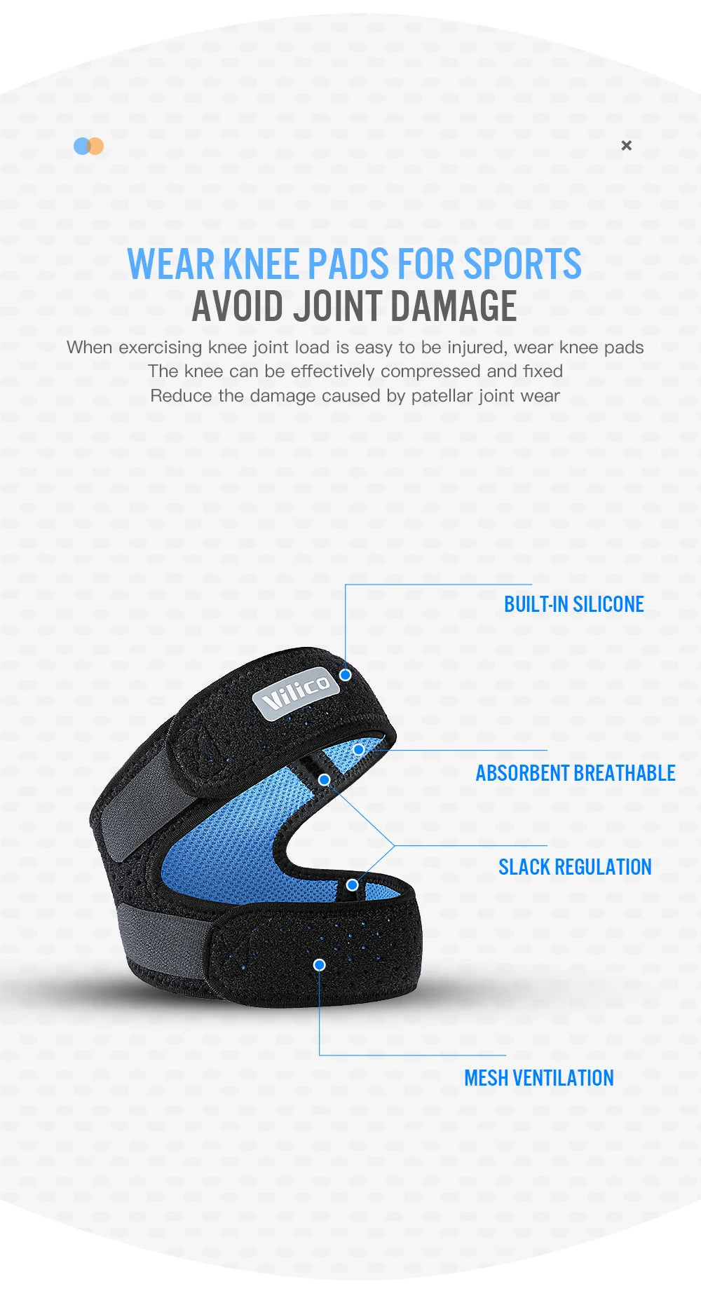 Professional Sports Protection Patellar Strap for Fitness Running Basketball Cycling Adjustable Strap Support for Stable Joints