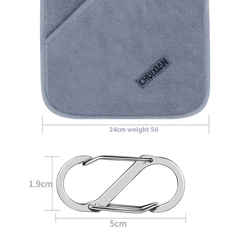 Ultra soft and fast drying fishing towel, ultra-fine fiber towel, cleaning towel for outdoor fishing, scrubbing fishing rod