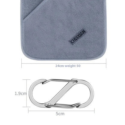 Ultra soft and fast drying fishing towel, ultra-fine fiber towel, cleaning towel for outdoor fishing, scrubbing fishing rod